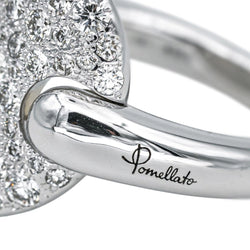 Bague Pavée POMELLATO "Sabbia" en or blanc et diamants - Castafiore
