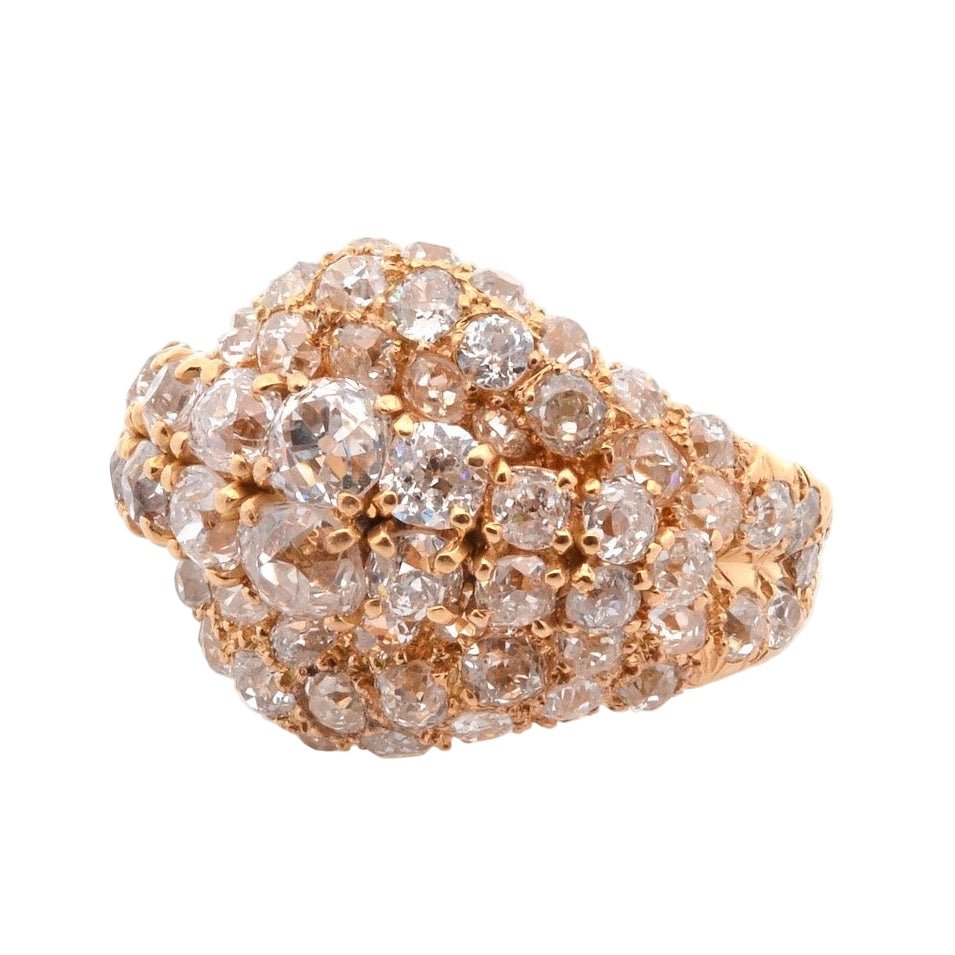 Bague Pavée STERLE en or jaune et diamants - Castafiore