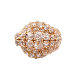 Bague Pavée STERLE en or jaune et diamants - Castafiore