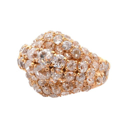 Bague Pavée STERLE en or jaune et diamants - Castafiore