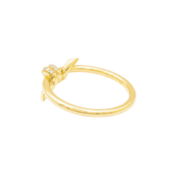 Bague Pavée TIFFANY & CO. "Knot" en or jaune et diamants - Castafiore