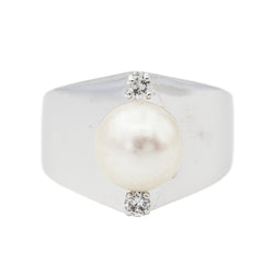Bague Perle Or blanc Perle - Castafiore