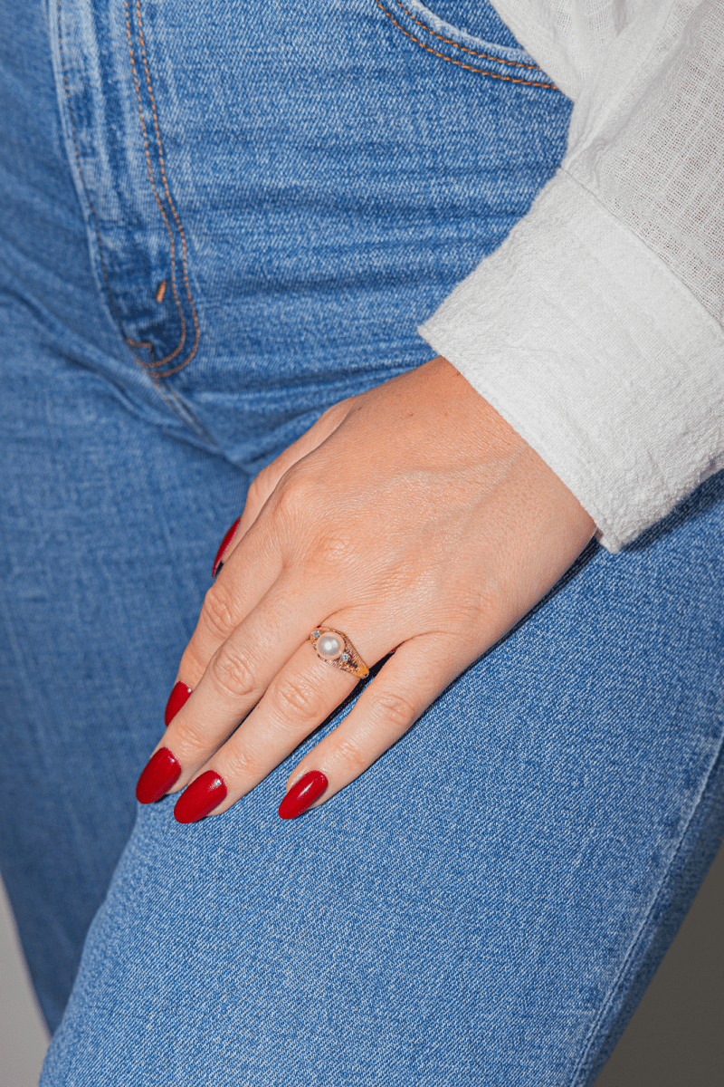 Bague Perle Or jaune Perle - Castafiore