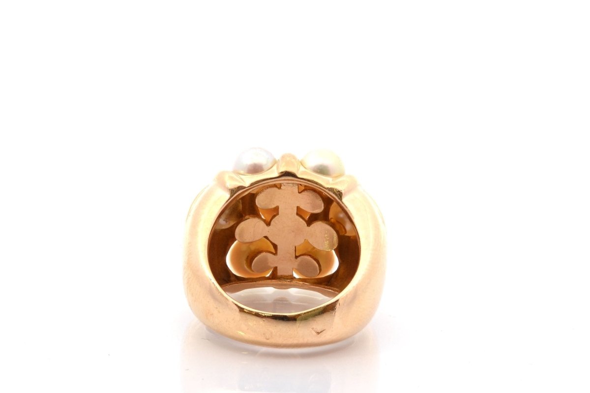 Bague Perles de culture en or jaune - Castafiore