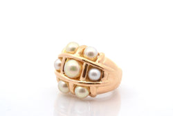 Bague Perles de culture en or jaune - Castafiore