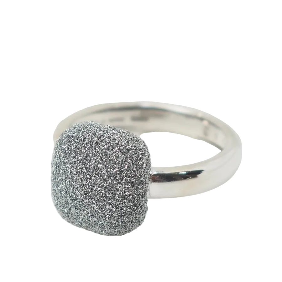 Bague Pesavento satinée en or blanc - Castafiore
