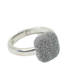 Bague Pesavento satinée en or blanc - Castafiore