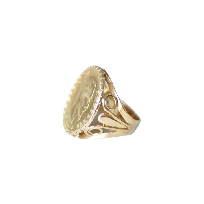 Bague pièce Napoléon 10 Francs en or - Castafiore