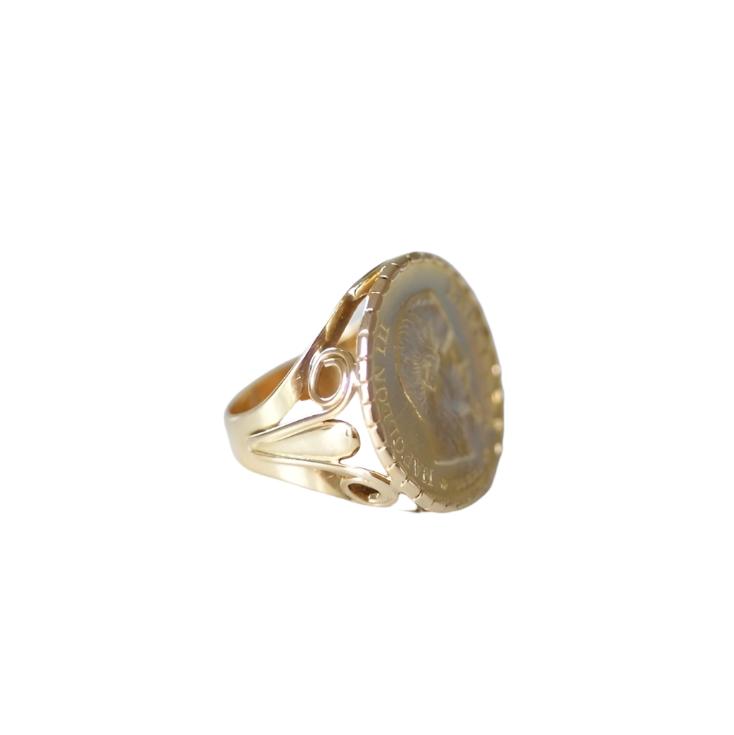 Bague pièce Napoléon 10 Francs en or - Castafiore