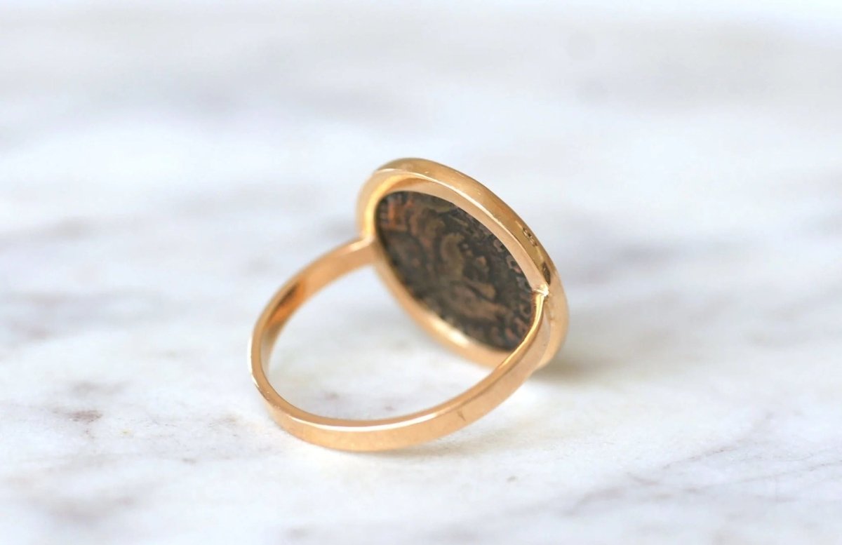 Bague pièce romaine Nummus - Castafiore