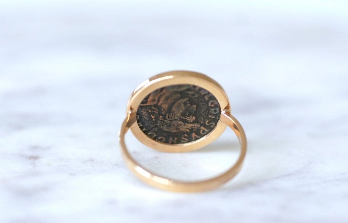 Bague pièce romaine Nummus - Castafiore