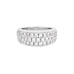 Bague PIGAET "Millennium" en or blanc et diamants - Castafiore