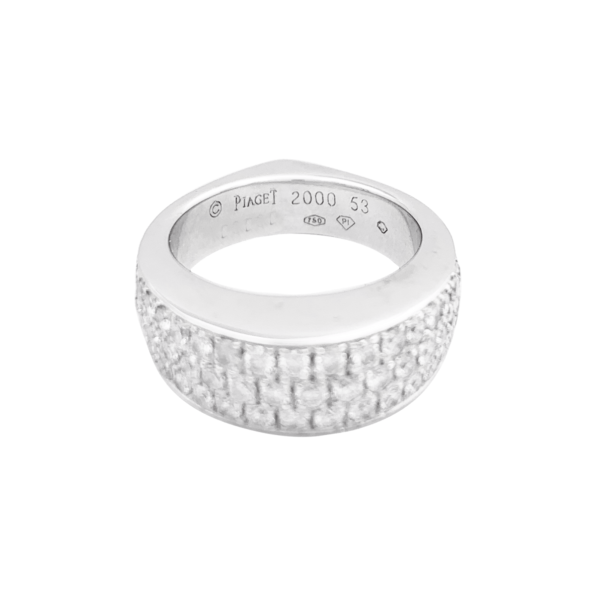 Bague PIGAET "Millennium" en or blanc et diamants - Castafiore