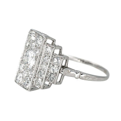 Bague Platine Diamant - Castafiore