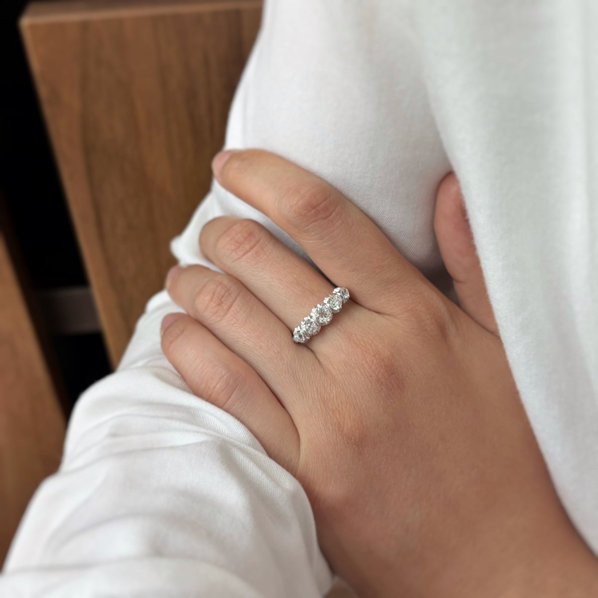 Bague - Platine & Diamants - Castafiore