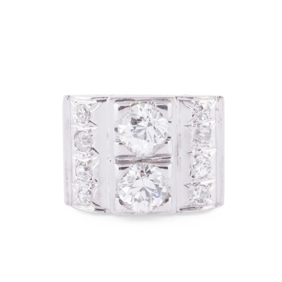 Bague platine en diamant 1930 - Castafiore