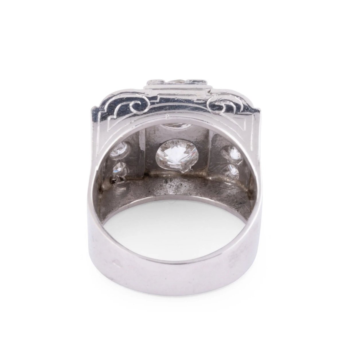 Bague platine en diamant 1930 - Castafiore