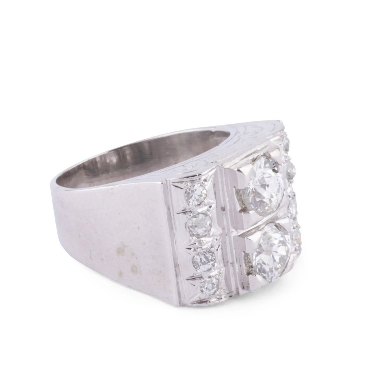 Bague platine en diamant 1930 - Castafiore