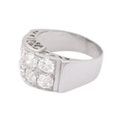 Bague platine, or blanc, diamants. - Castafiore