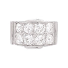 Bague platine, or blanc, diamants. - Castafiore