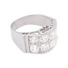 Bague platine, or blanc, diamants. - Castafiore