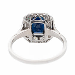 Bague Platine Saphir - Castafiore