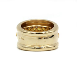 Bague POIRAY en or jaune, citrines et diamants - Castafiore