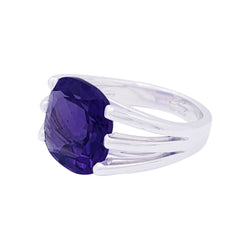 Bague Poiray "Fil" or blanc, améthyste. - Castafiore