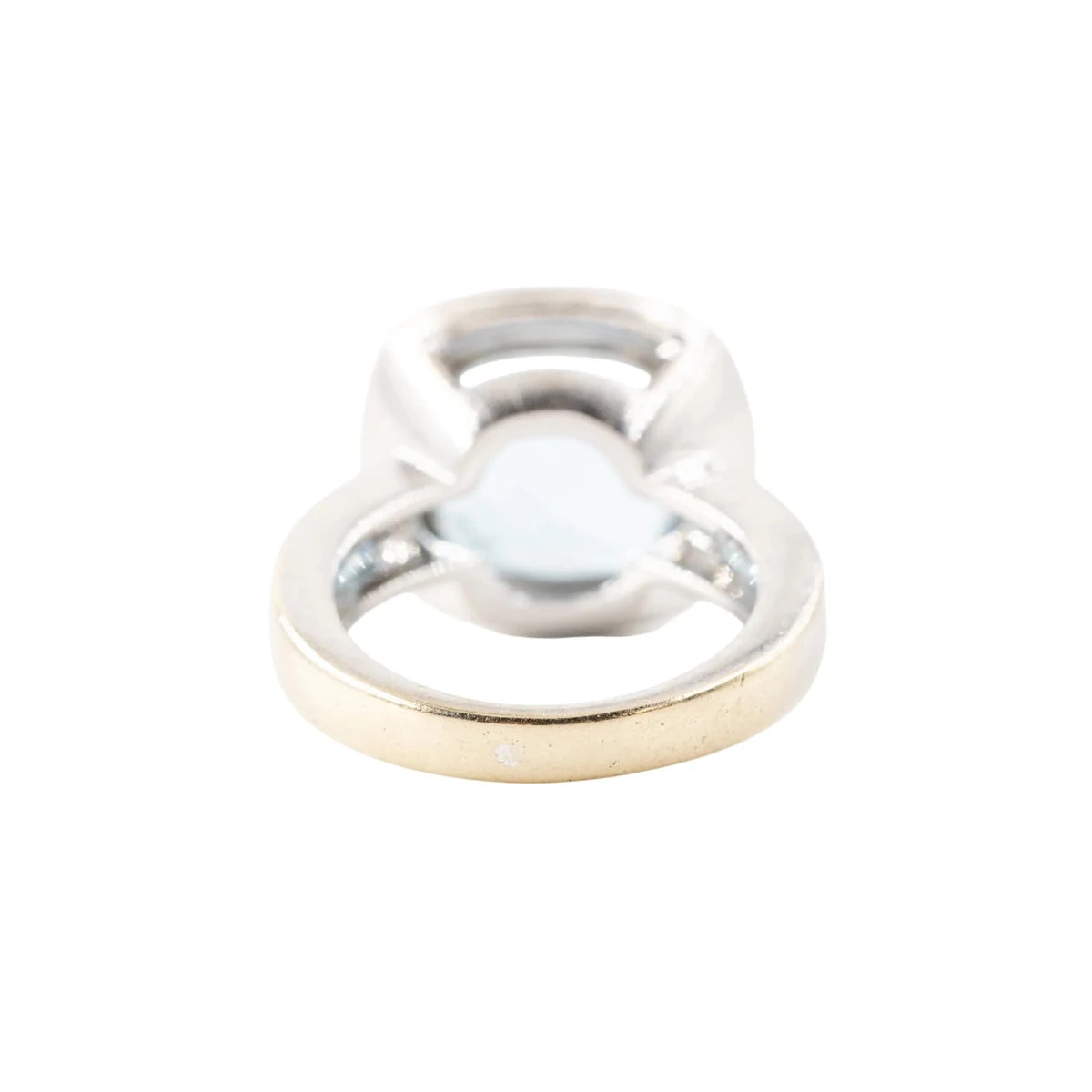 Bague POIRAY "Filles Antik" en or blanc, topaze bleue et diamants - Castafiore