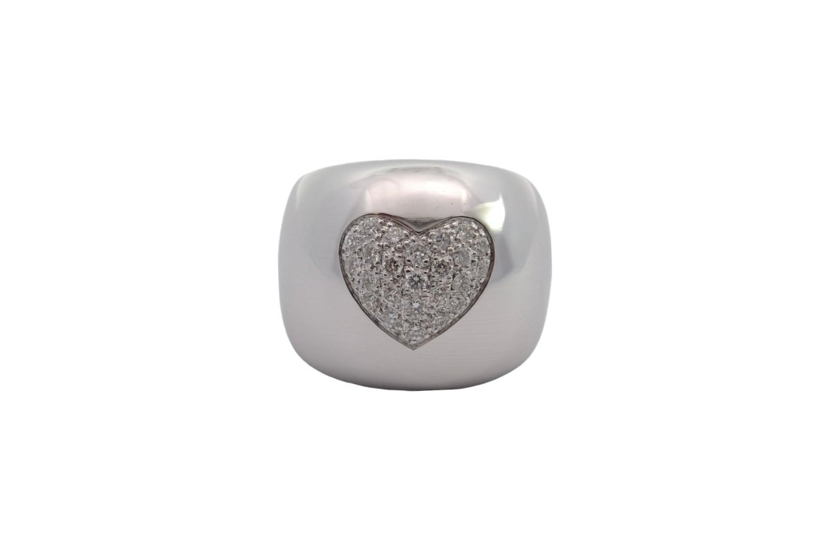 Bague Poiray Heart sertie de diamants - Castafiore