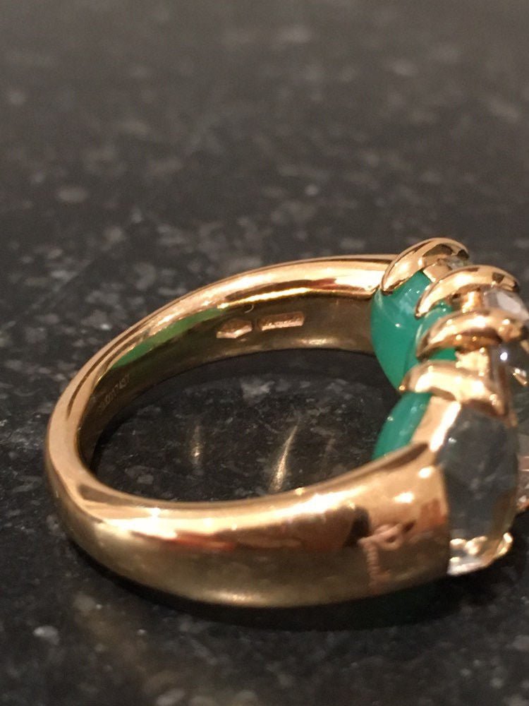 Bague POMELLATO Capri en or jaune et cristal de roche - Castafiore