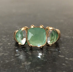 Bague POMELLATO Capri en or jaune et cristal de roche - Castafiore
