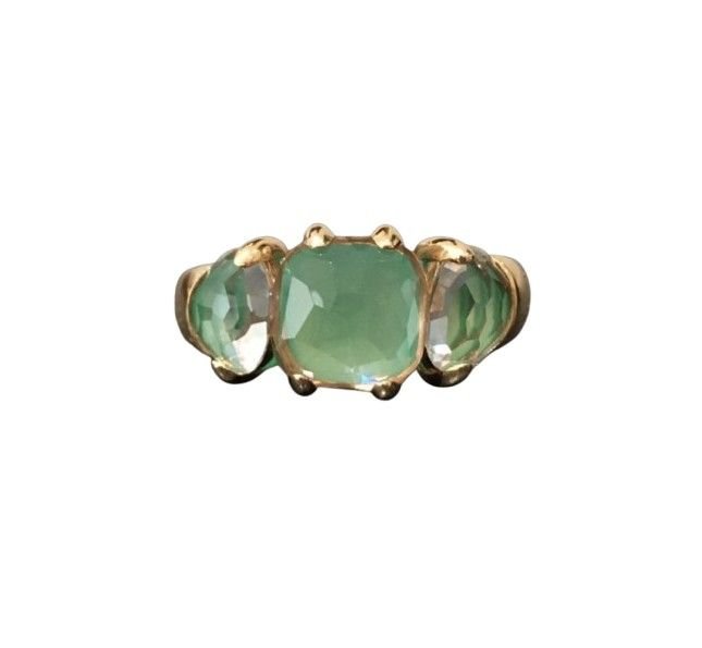 Bague POMELLATO Capri en or jaune et cristal de roche - Castafiore