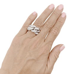 Bague POMELLATO "Catene" en or blanc et diamants - Castafiore