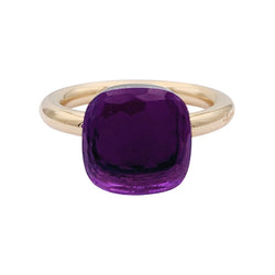 Bague Pomellato, collection "Nudo Classic", or rose et améthyste. - Castafiore