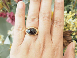 Bague POMELLATO en or jaune et grenat - Castafiore
