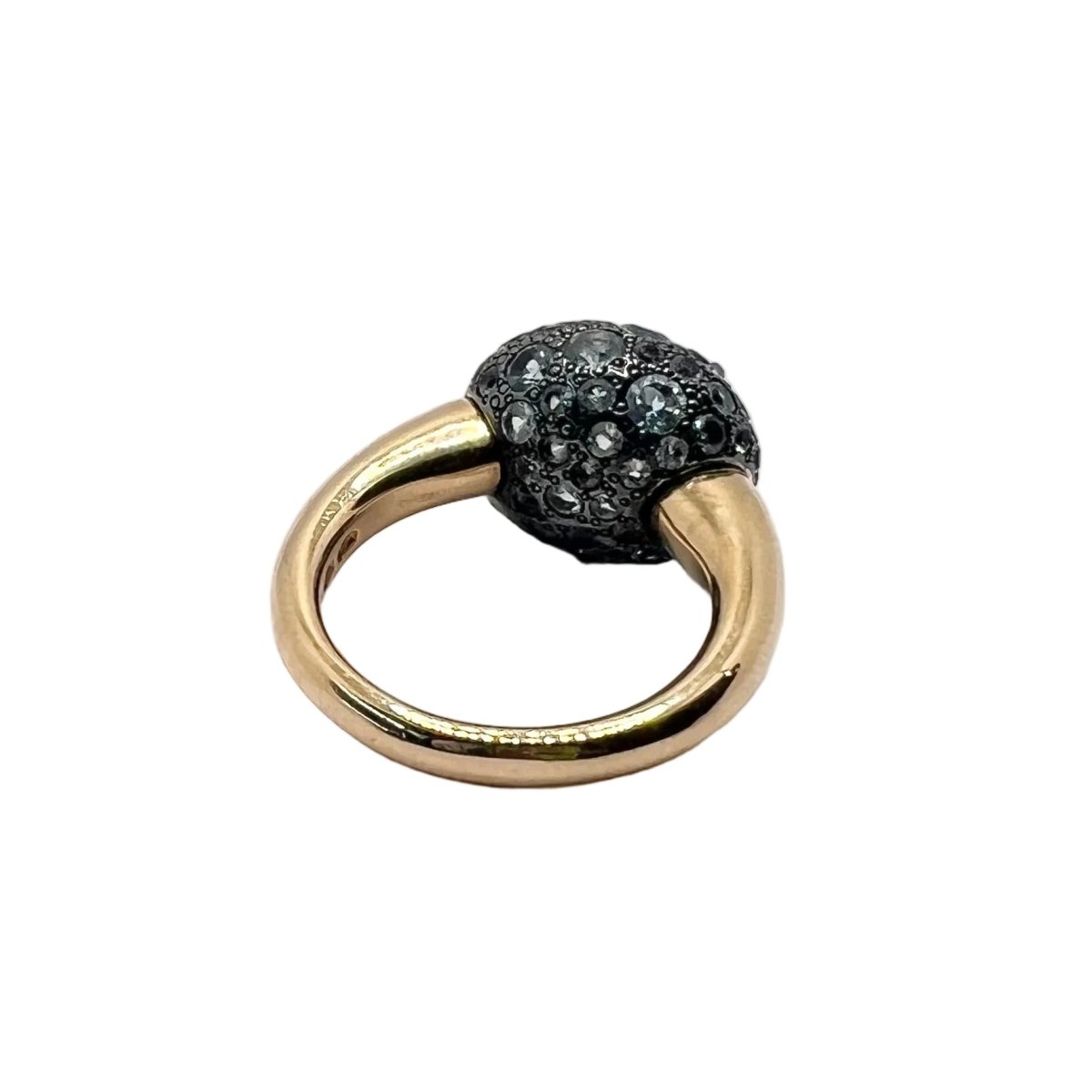Bague POMELLATO en or rose, argent, topazes et aigues-marines - Castafiore