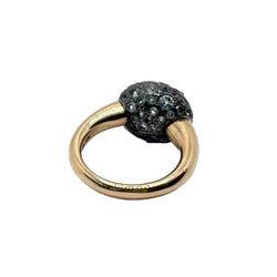 Bague POMELLATO en or rose, argent, topazes et aigues-marines - Castafiore