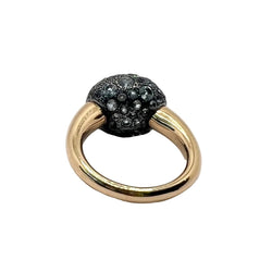 Bague POMELLATO en or rose, argent, topazes et aigues-marines - Castafiore