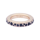 Bague POMELLATO "Iconica" en or rose et diamants noirs - Castafiore