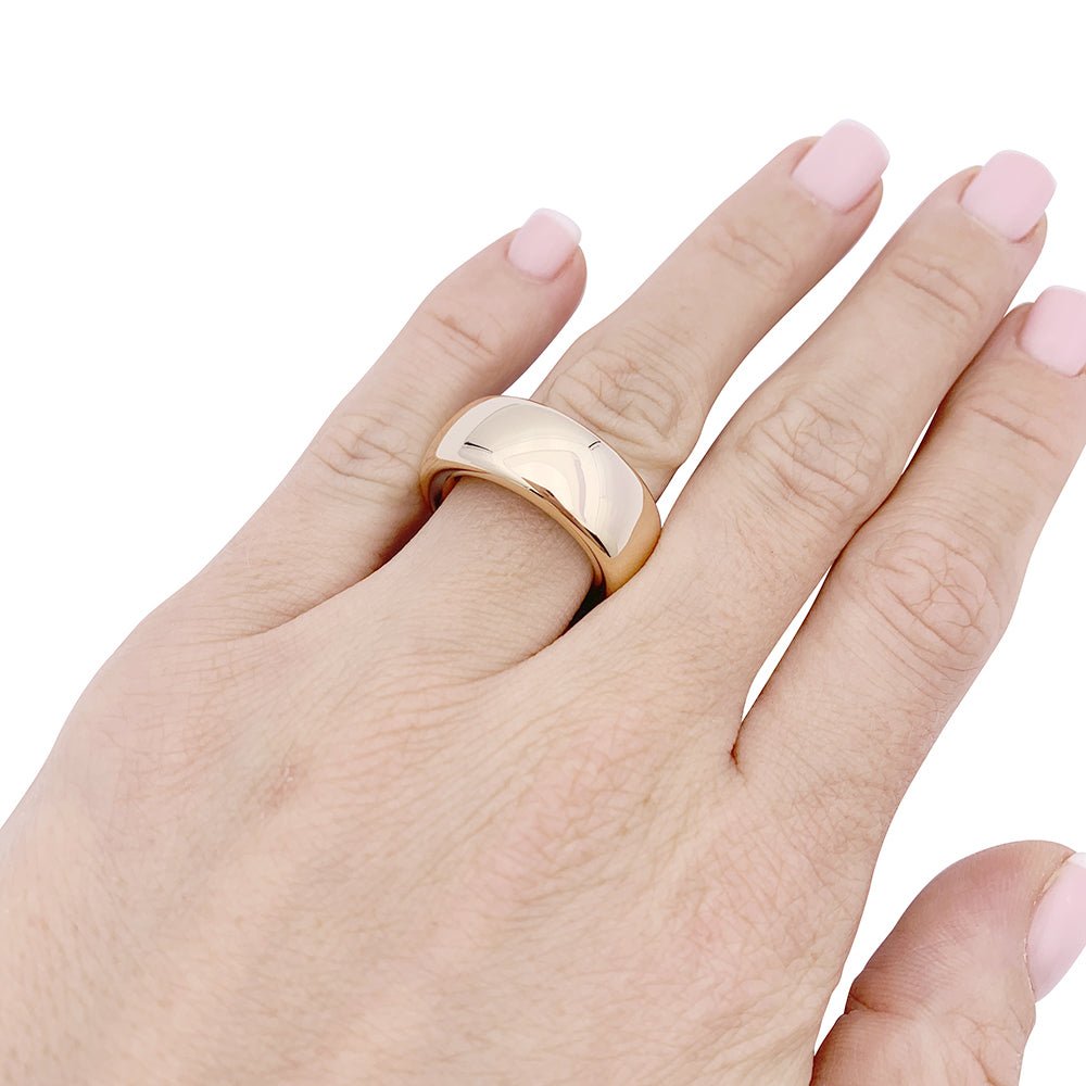Bague Pomellato, "Iconica Medium", or blanc naturel. - Castafiore