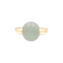 Bague POMELLATO "Luna" en or rose et aigue - marine - Castafiore