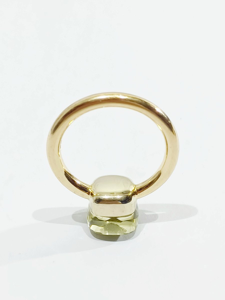 Bague POMELLATO "Nudo" en or jaune et citrine - Castafiore