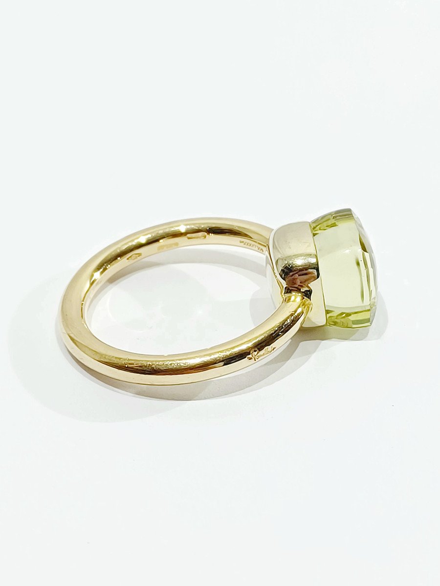 Bague POMELLATO "Nudo" en or jaune et citrine - Castafiore