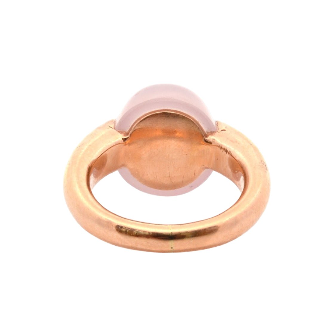 Bague POMELLATO "Nudo" en or jaune et quartz rose - Castafiore