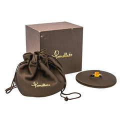 Bague POMELLATO, "Nudo" en or rose et citrine - Castafiore