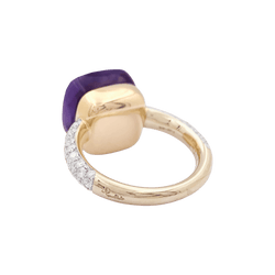 Bague Pomellato, "Nudo Maxi", améthyste, diamants, deux ors. - Castafiore