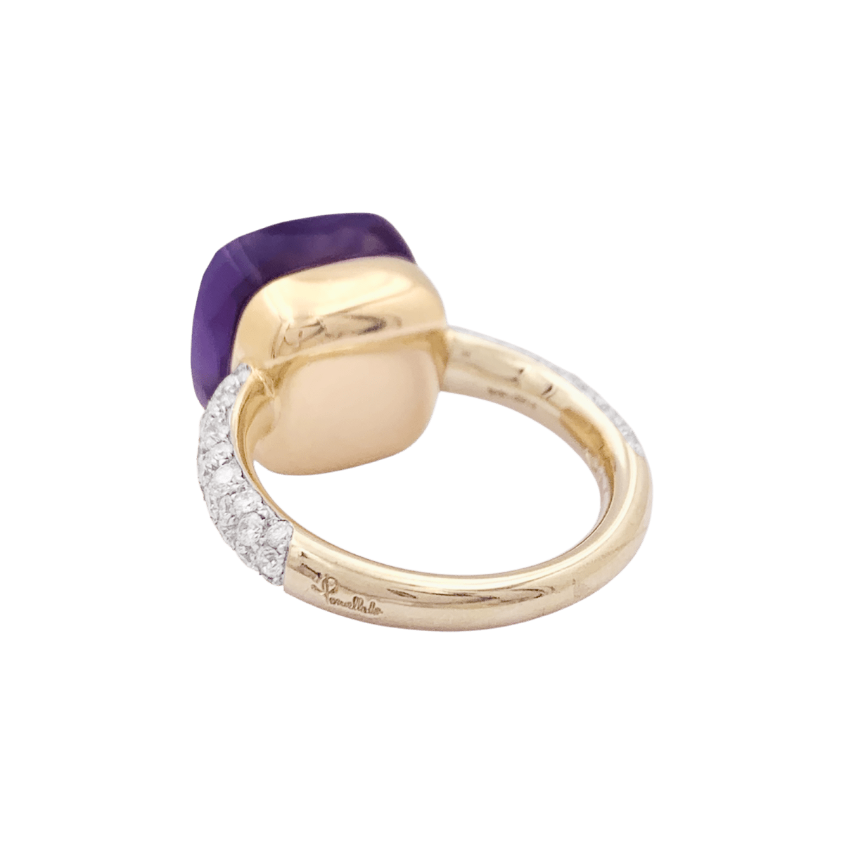 Bague Pomellato, "Nudo Maxi", améthyste, diamants, deux ors. - Castafiore