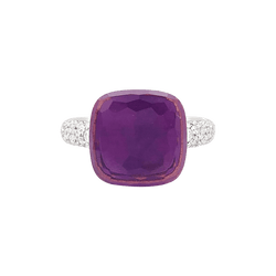 Bague Pomellato, "Nudo Maxi", améthyste, diamants, deux ors. - Castafiore
