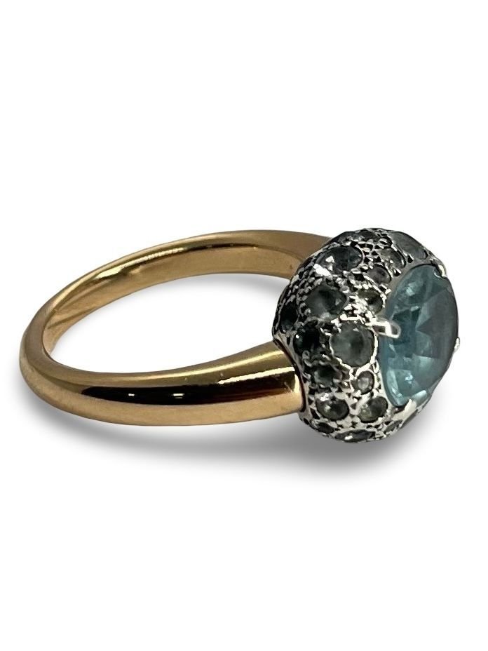 Bague Pomellato or rose et topaze - Castafiore